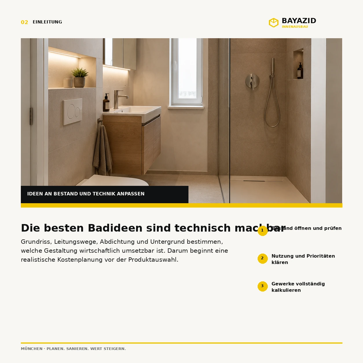 Badsanierung München: Kosten & Ideen