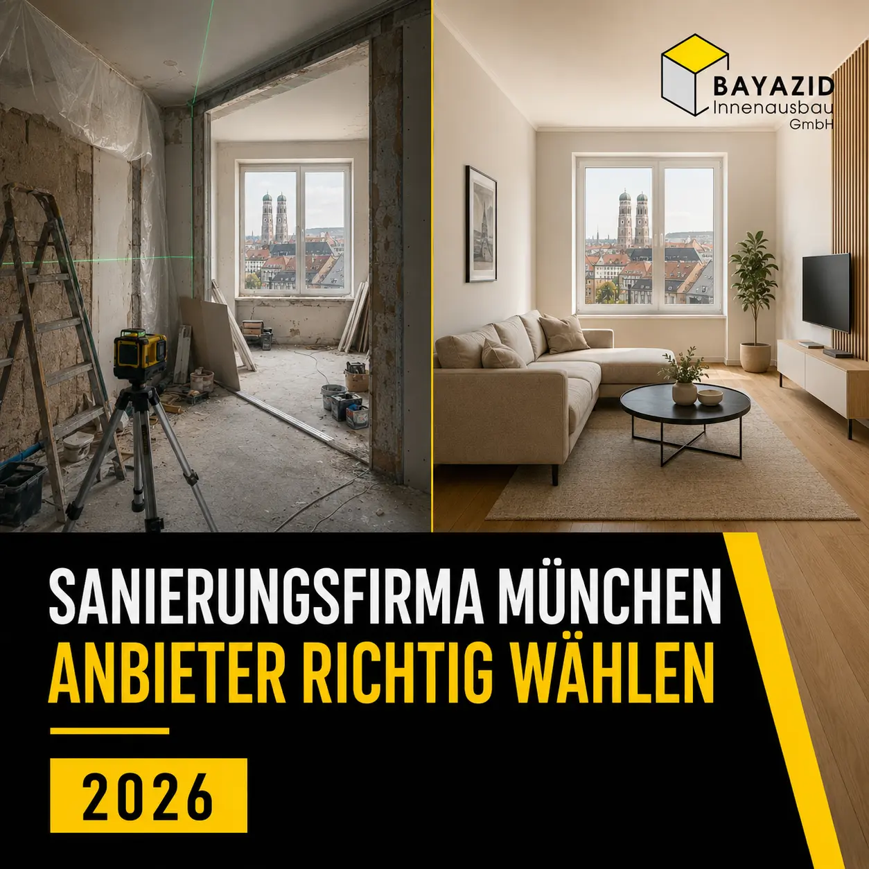 Sanierungsfirma München: Anbieter wählen