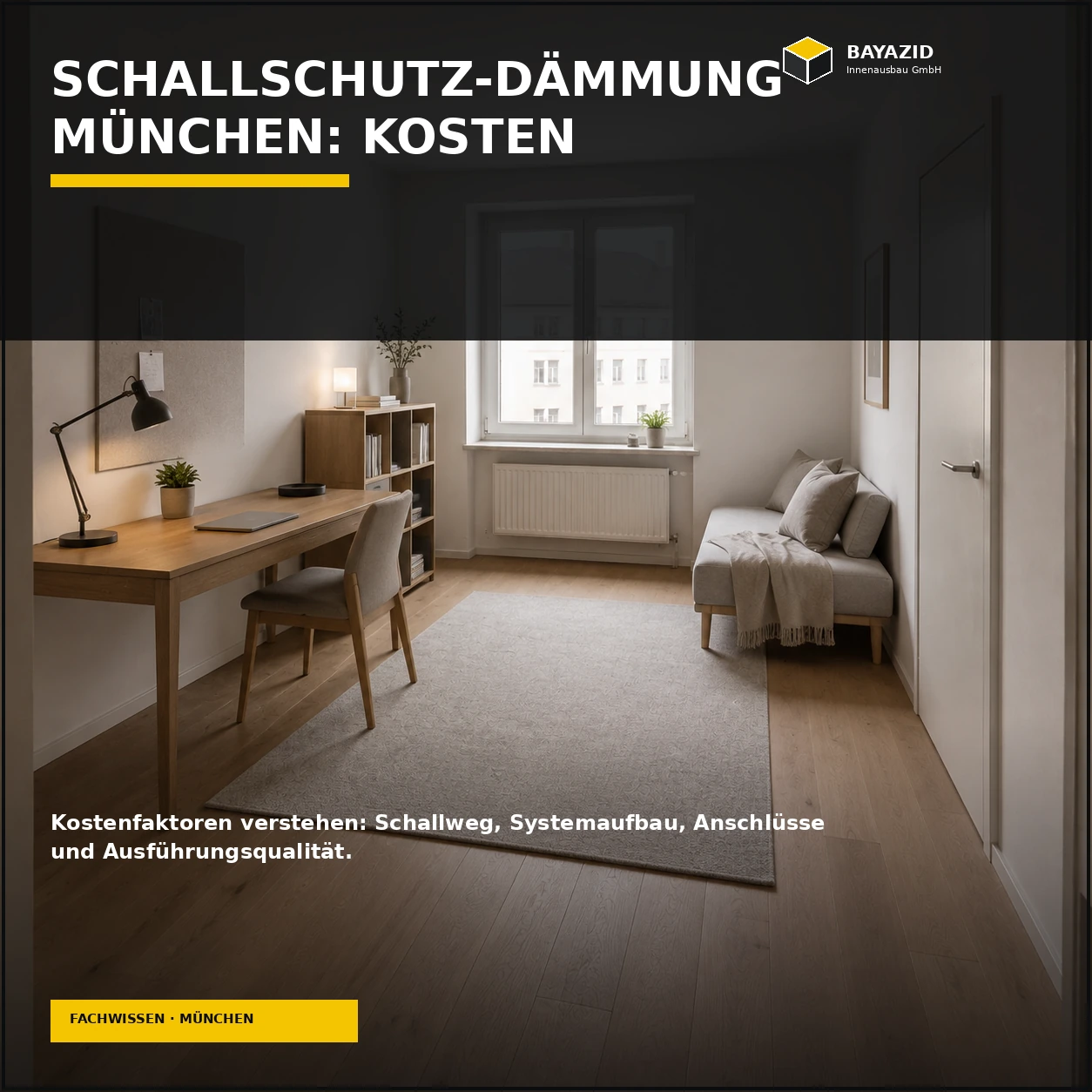 Schallschutz Dämmung München: Kosten