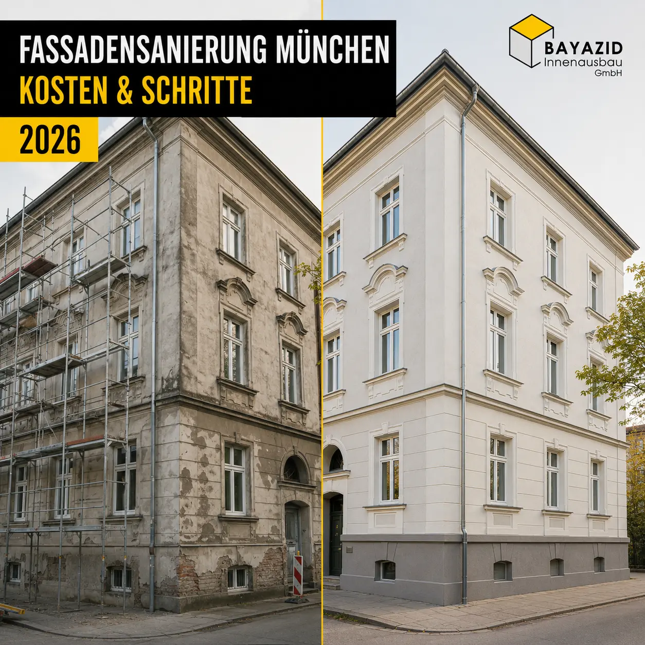 Fassadensanierung München: Kosten & Schritte