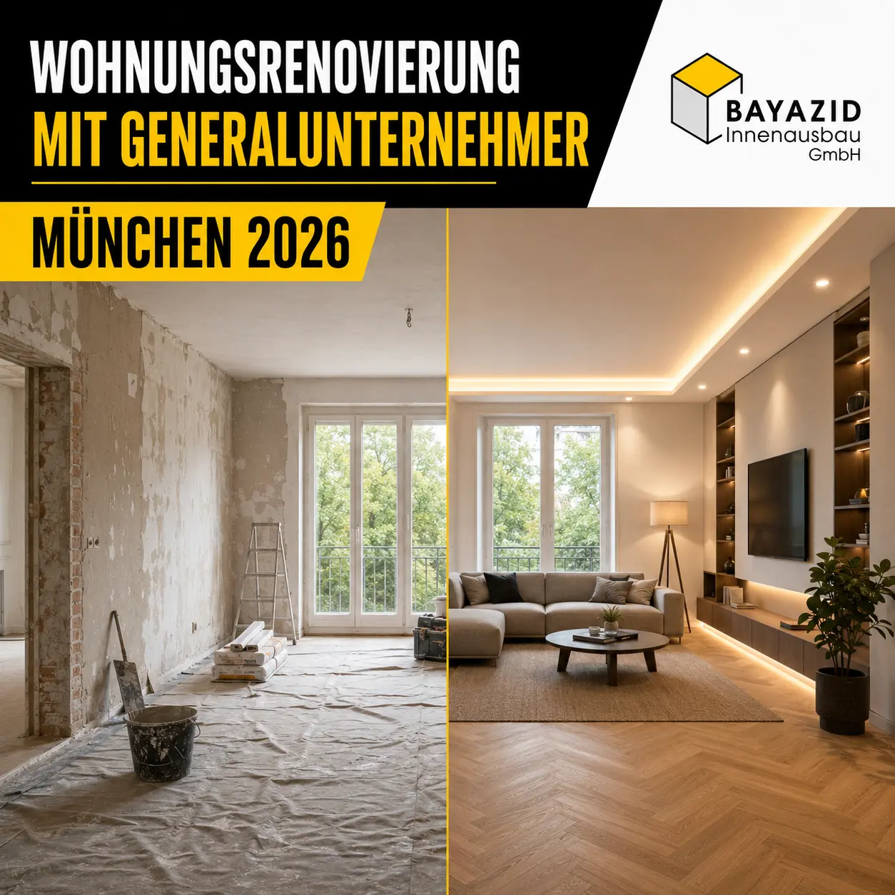 Wohnungsrenovierung mit Generalunternehmer