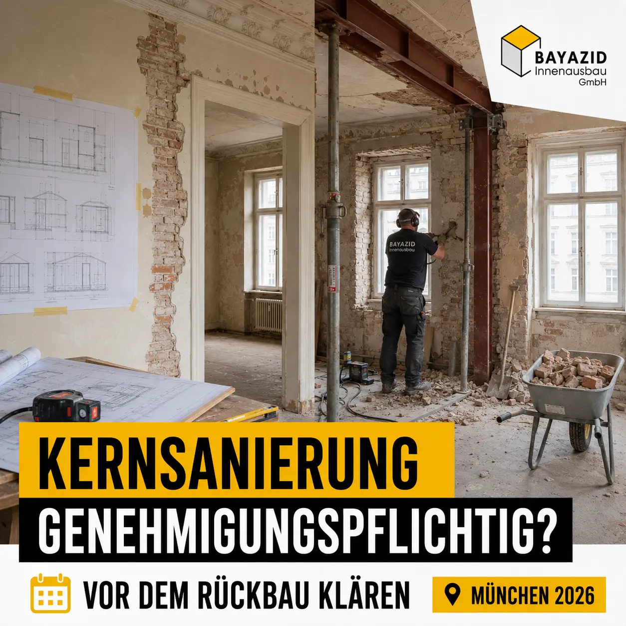 Kernsanierung genehmigungspflichtig? Was in München vor dem Rückbau geklärt sein muss
