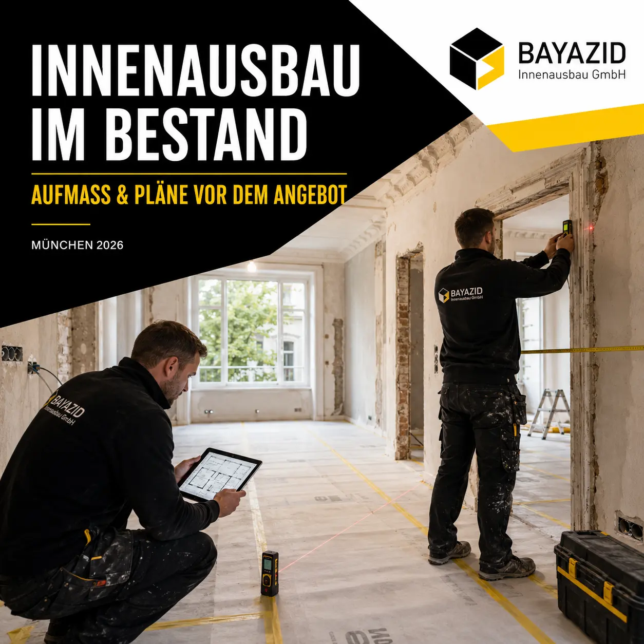 Innenausbau im Bestand: Welche Maße und Pläne vor dem Angebot nötig sind