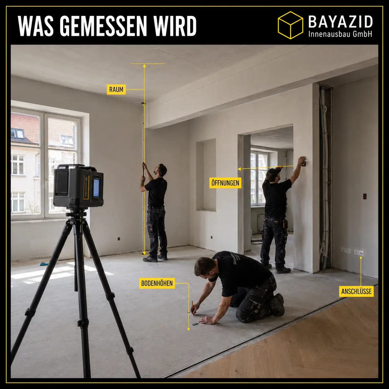 Innenausbau im Bestand: Welche Maße und Pläne vor dem Angebot nötig sind