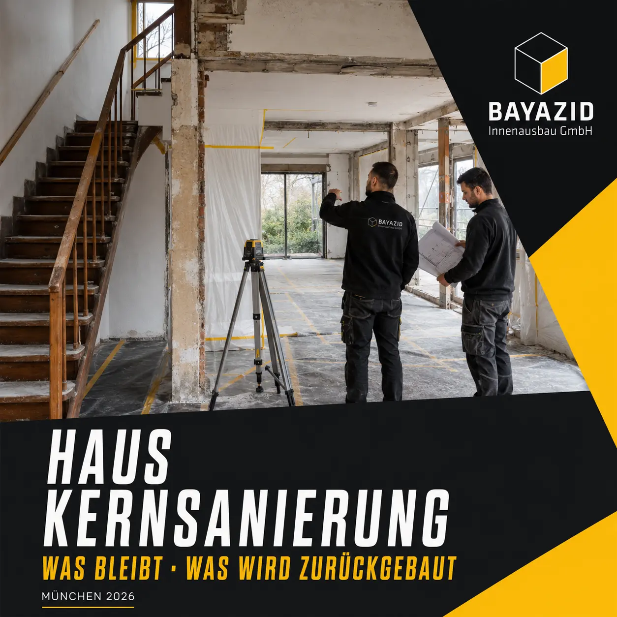 Haus Kernsanierung: Welche Bauteile bleiben und was zurückgebaut wird