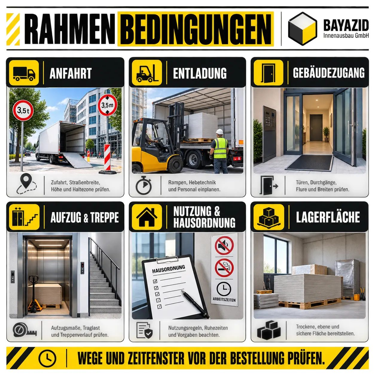 Komplettsanierung München: Baustellenlogistik richtig planen