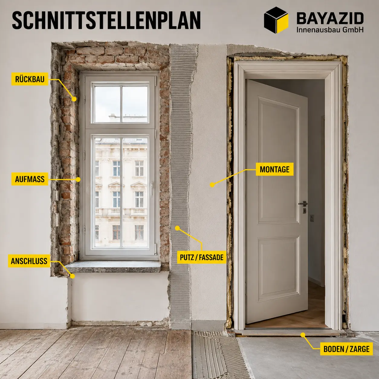 Fenster und Türenmontage: Schnittstellen im Sanierungsablauf planen