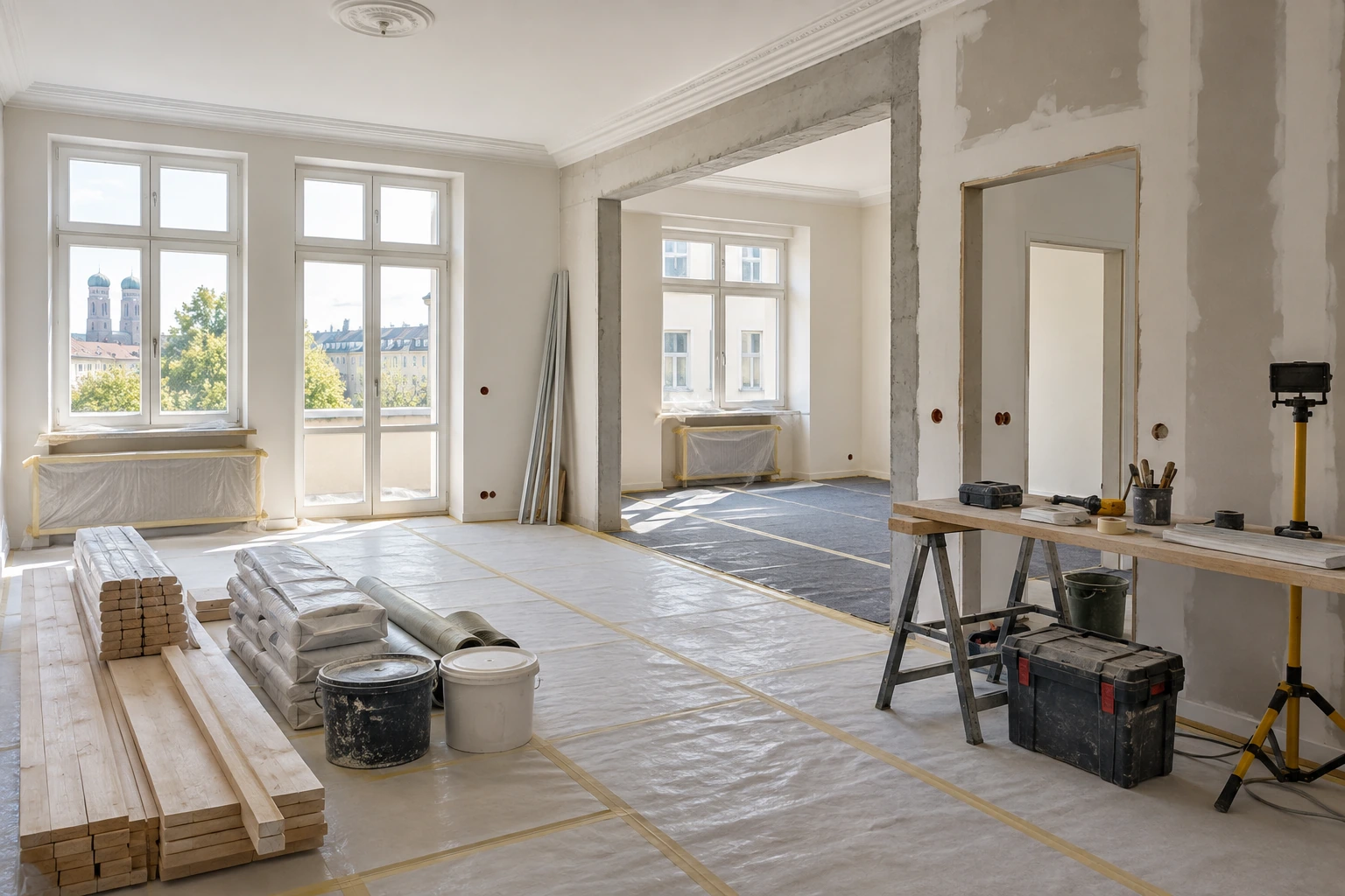 Wohnung mit Generalunternehmer renovieren