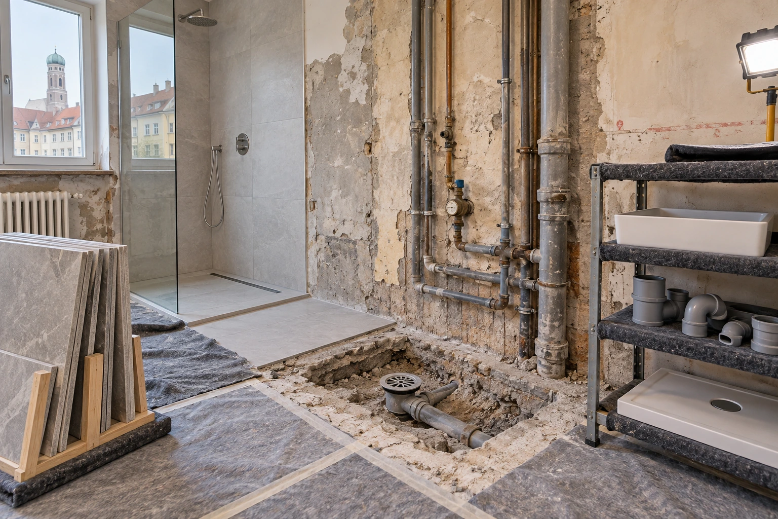 Bad renovierung München schnell modern