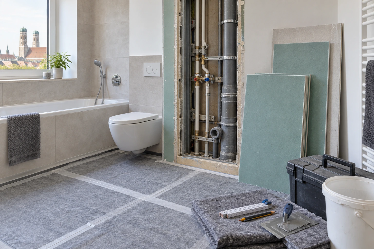 Sanitärinstallateur in München: Auftrag vorbereiten