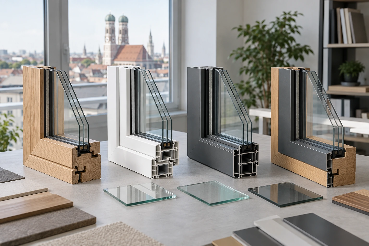 Fenstertausch in München: Material und Öffnung wählen