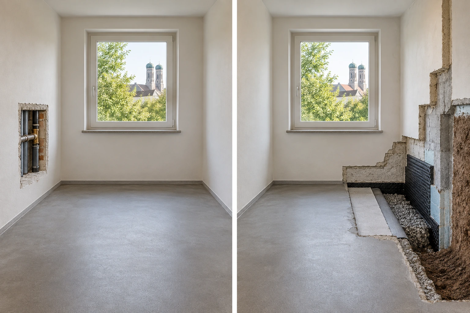 Feuchteschäden München: Sanierung