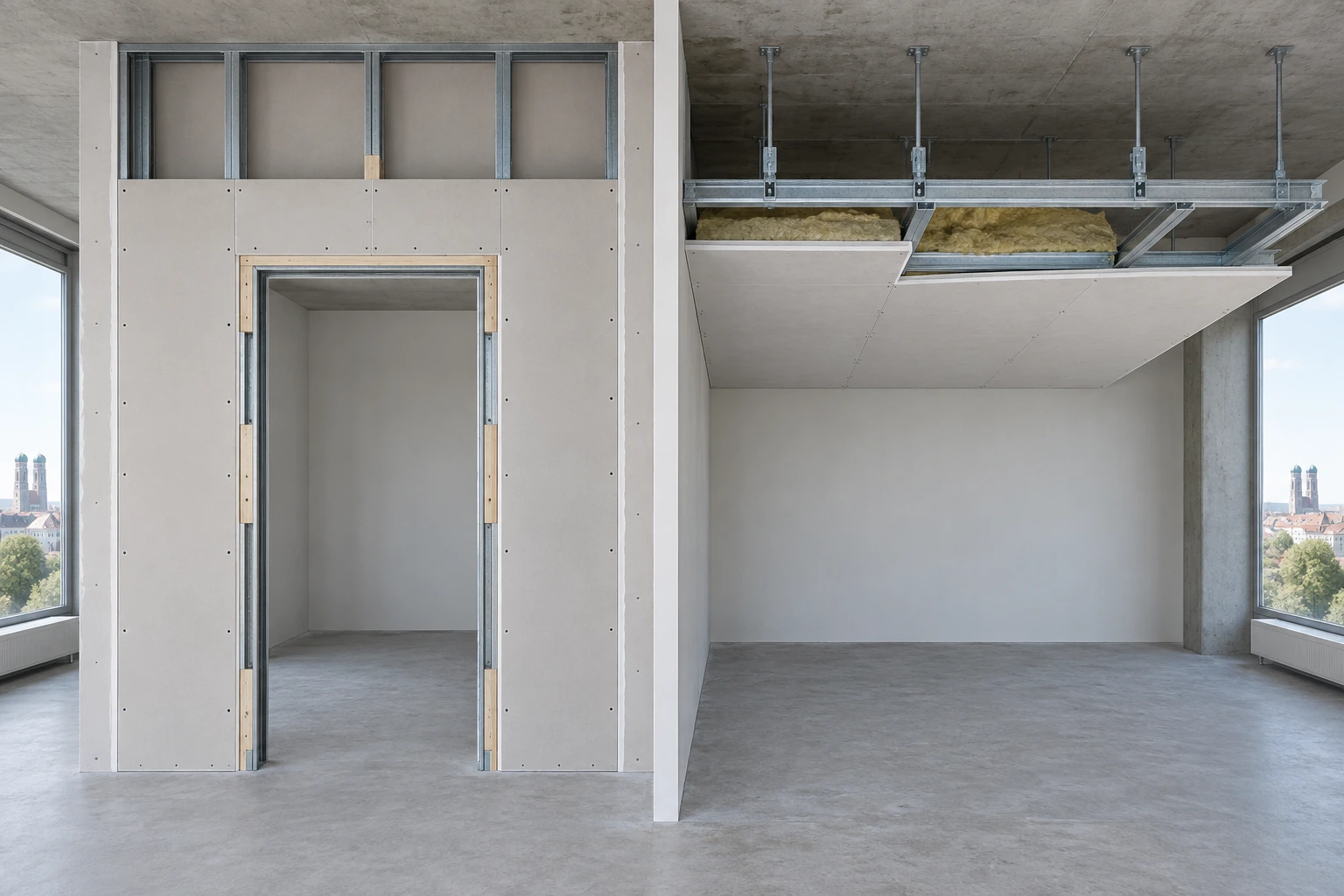 Brandschutz: Wand und Decke