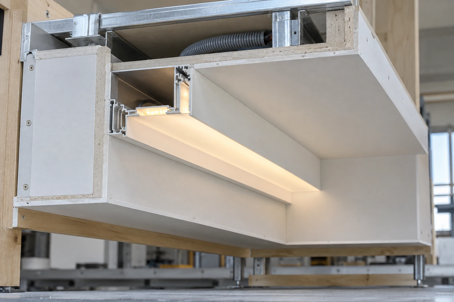 Lichtprofile: Einbau