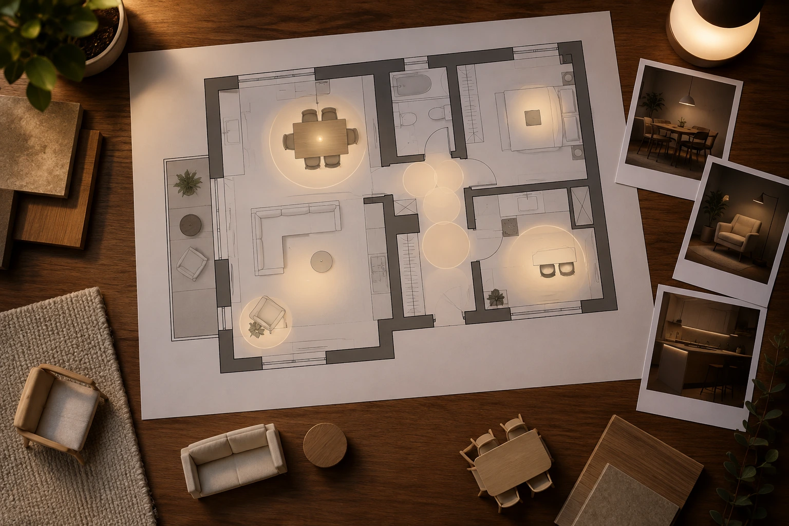 Wohnung: Lichtplan