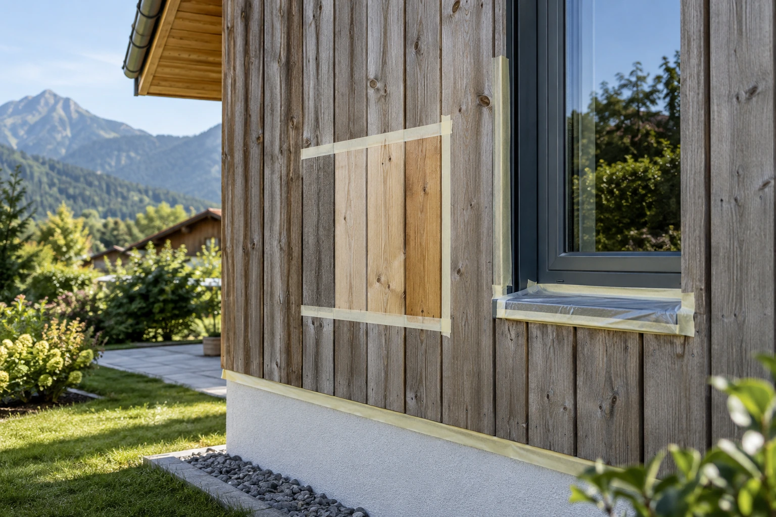 Holzfassade pflegen