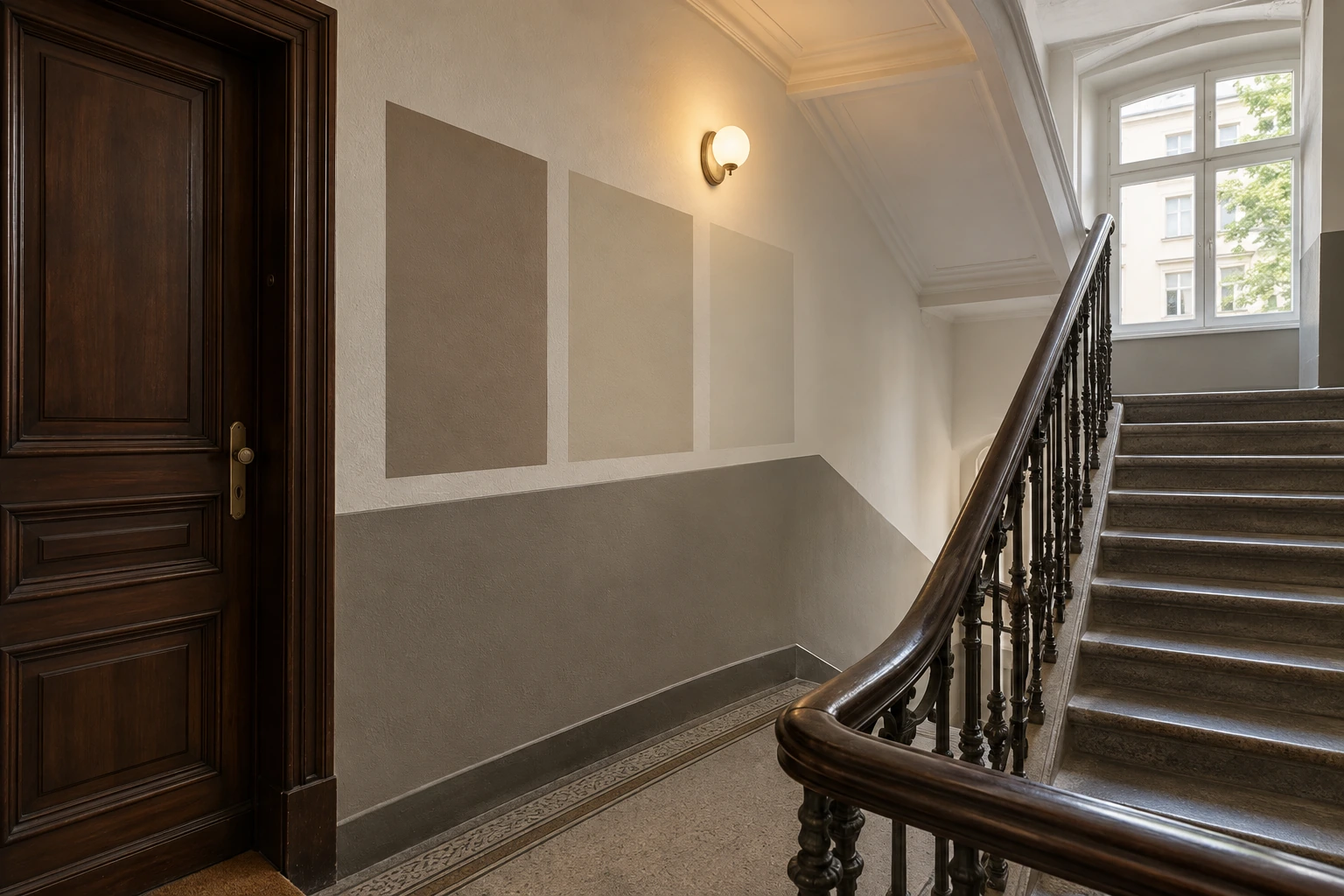 Treppenhaus: Anstrich