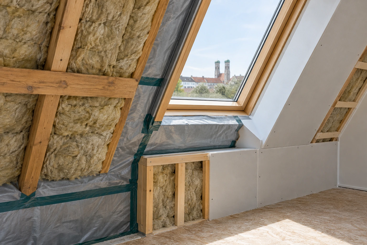 Dachdämmung: Material