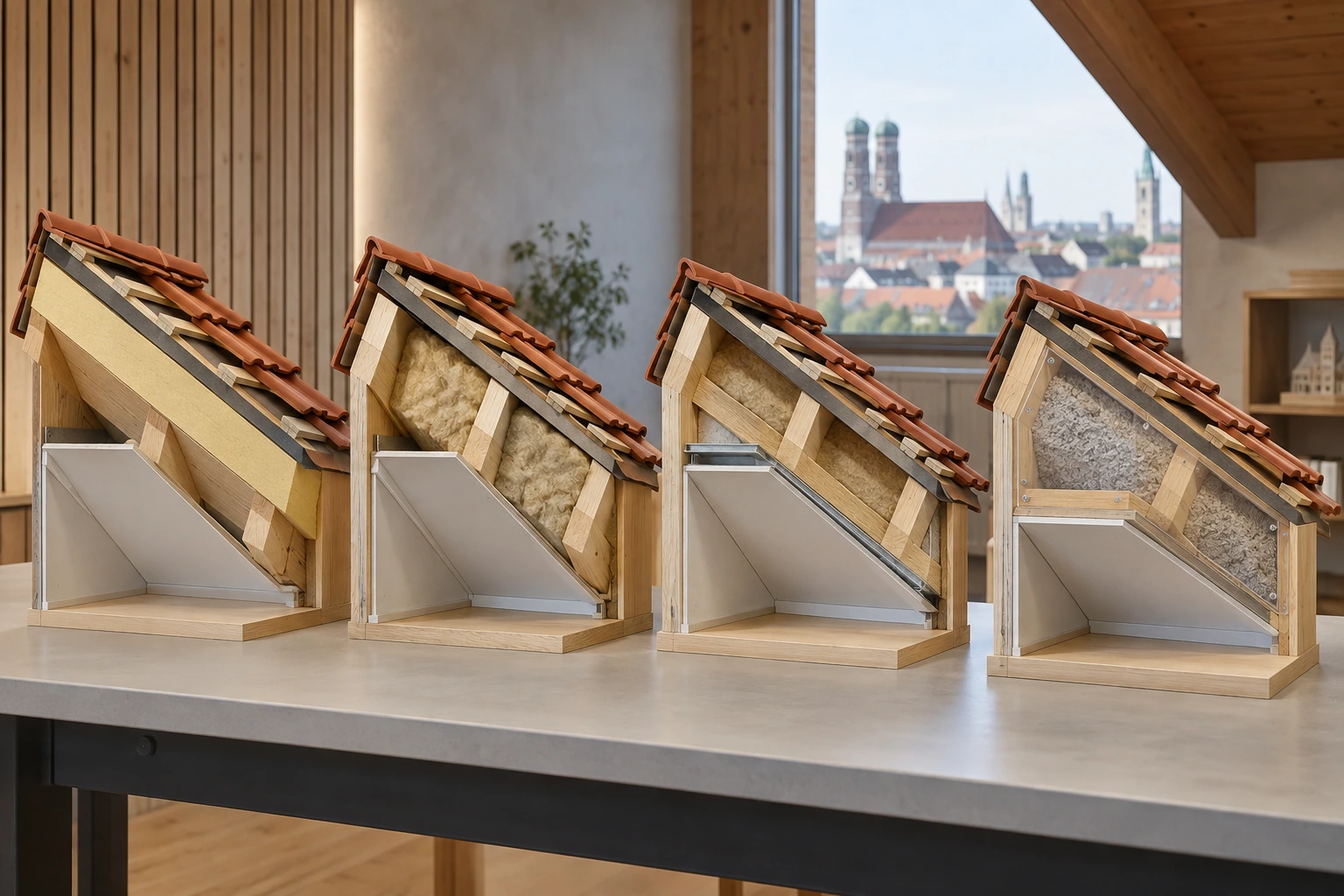 Dachdämmung: Material