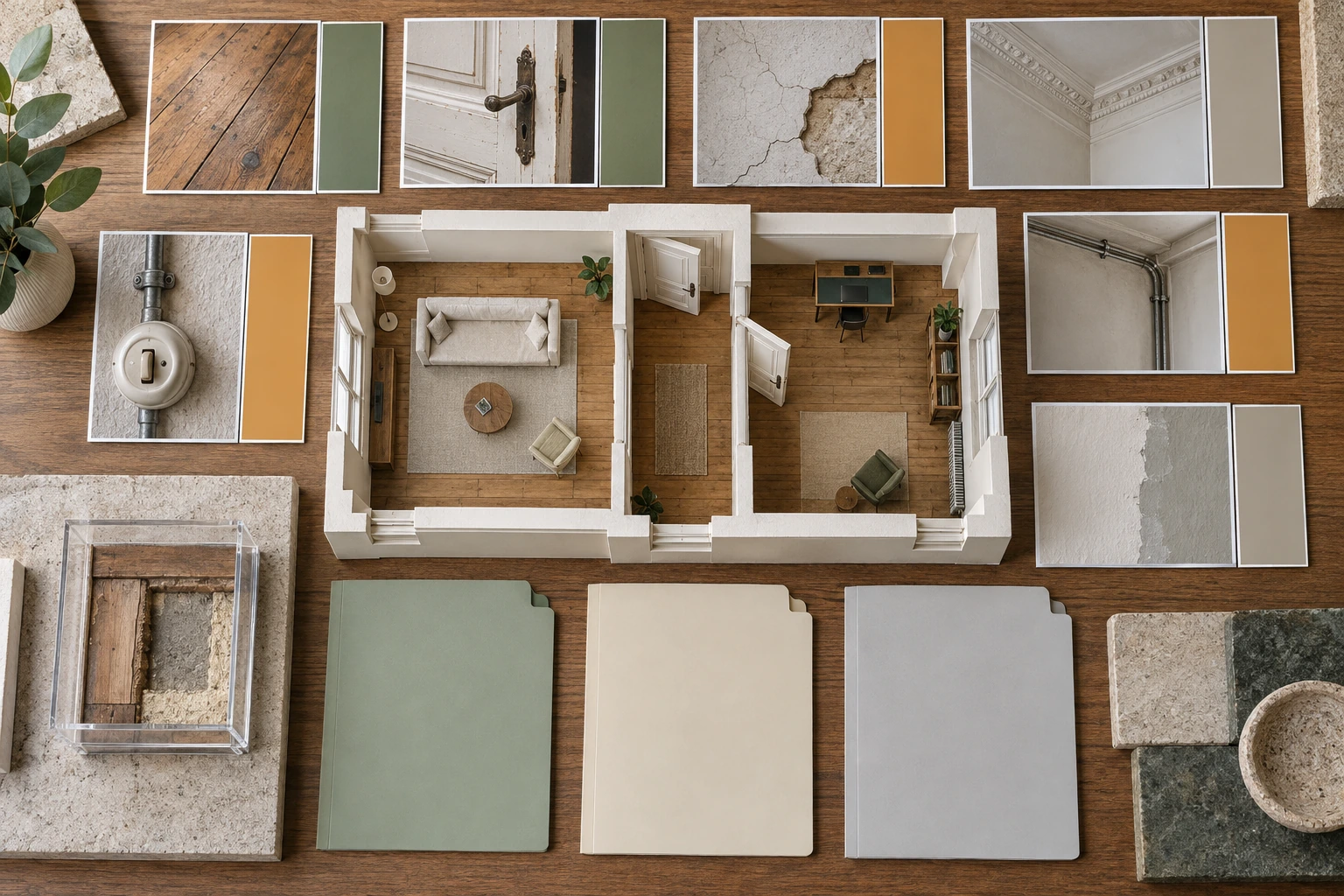 Raumbezogenes Bauteilregister mit Zustandsfotos, Erhaltpunkten und offenen Fachfragen