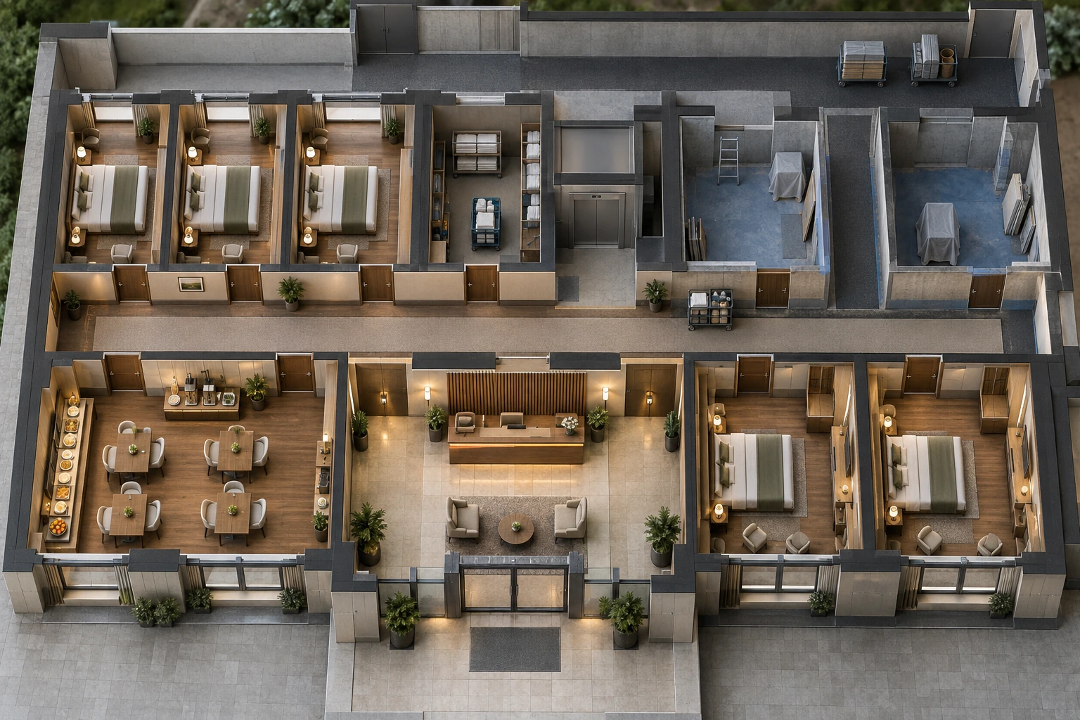 Hotelumbau planen