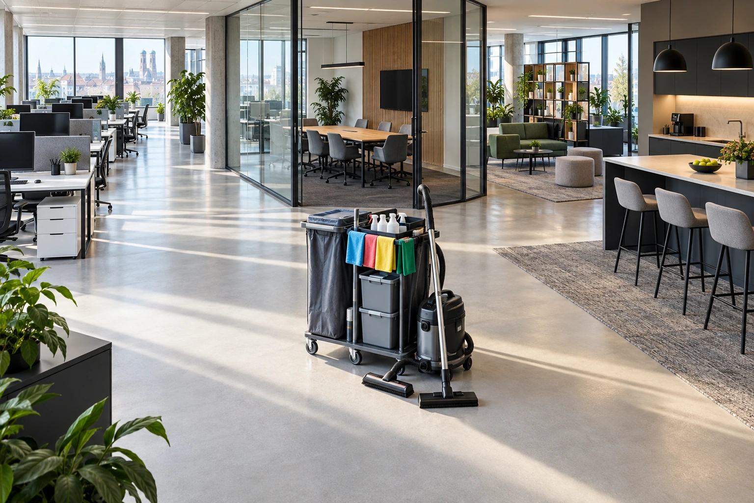 Büroreinigung München: Kosten pro Stunde