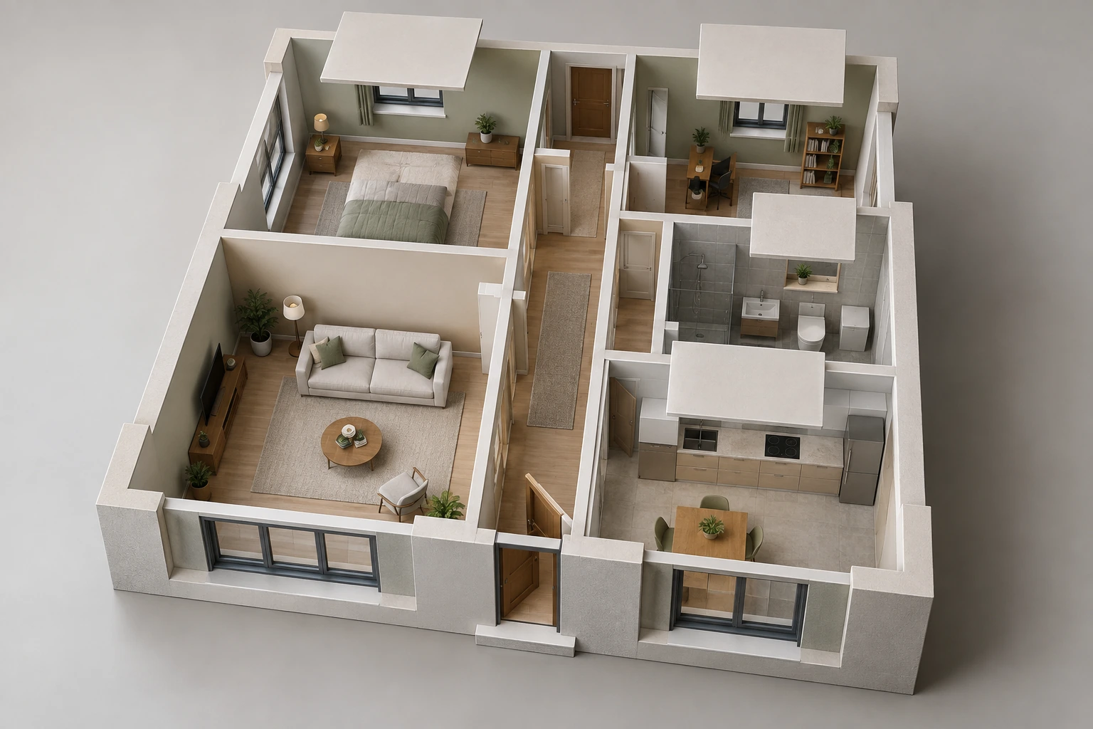 60 qm Wohnung streichen lassen: Kosten