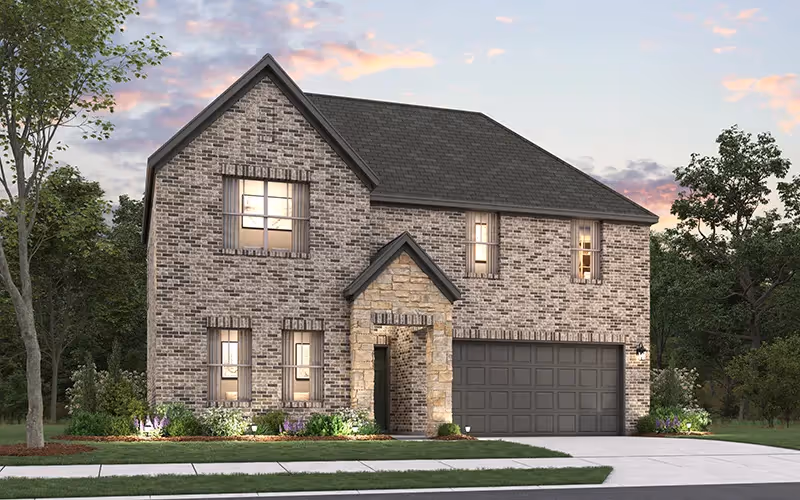 2 story brick exterior home (rendering)