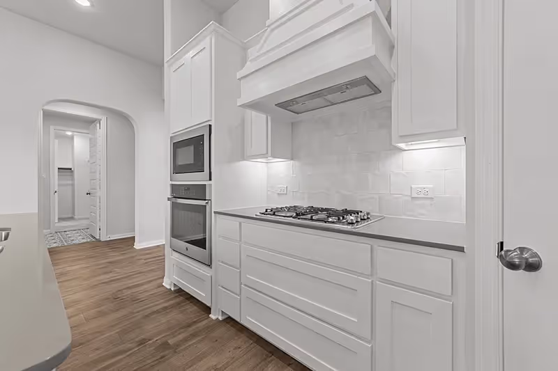 Kitchen closeup with vent hood