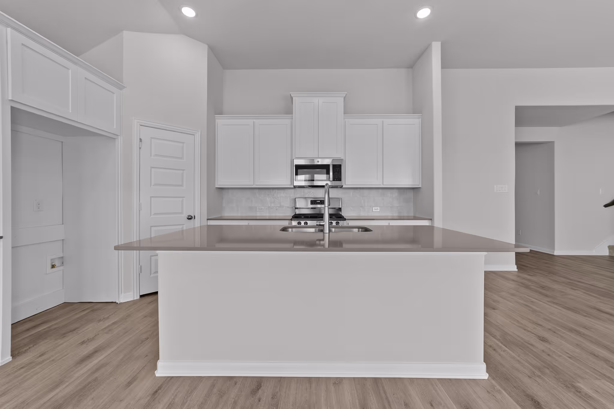 front shot of island