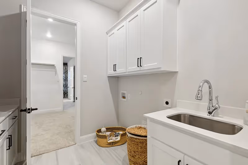 laundry room with sink