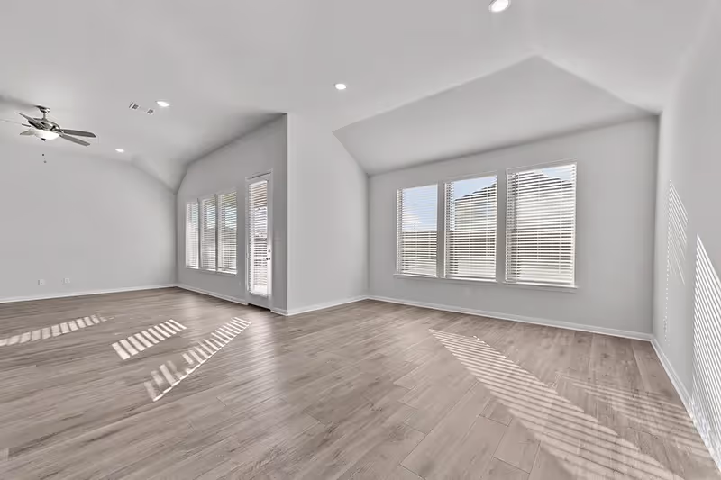 open concept dining and living room