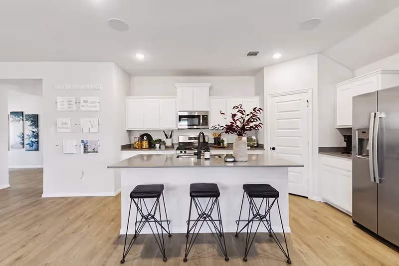 kitchen with kitchen island