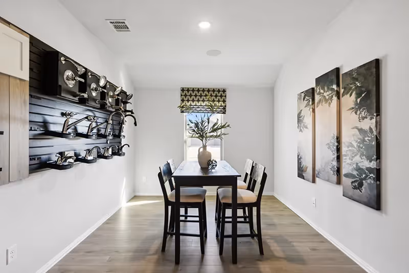formal dining room with hardwood