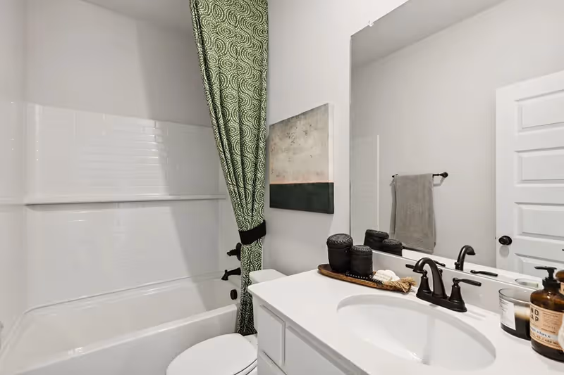 bathroom with white tile
