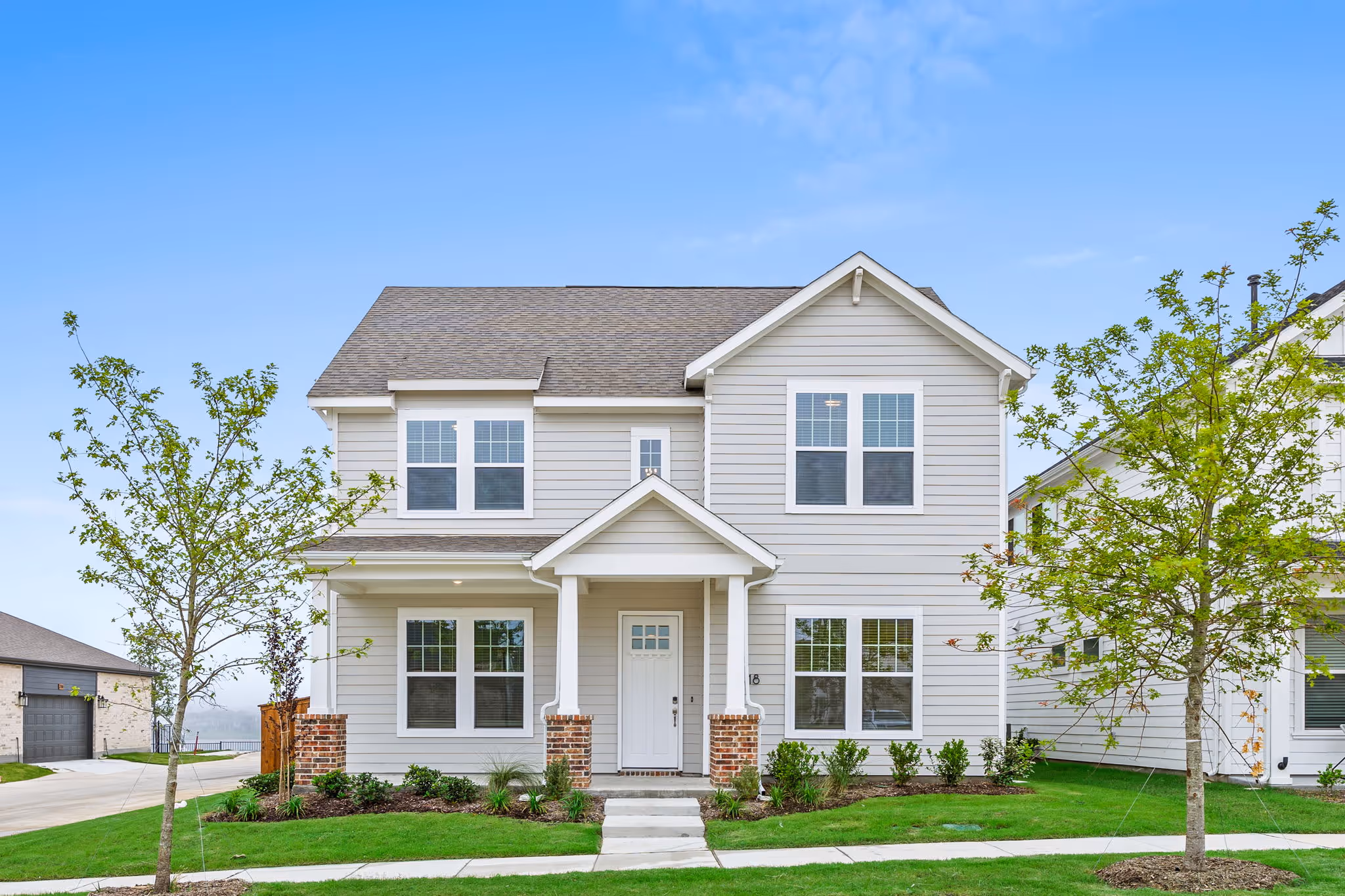 black and white drawing of two story kelly plan