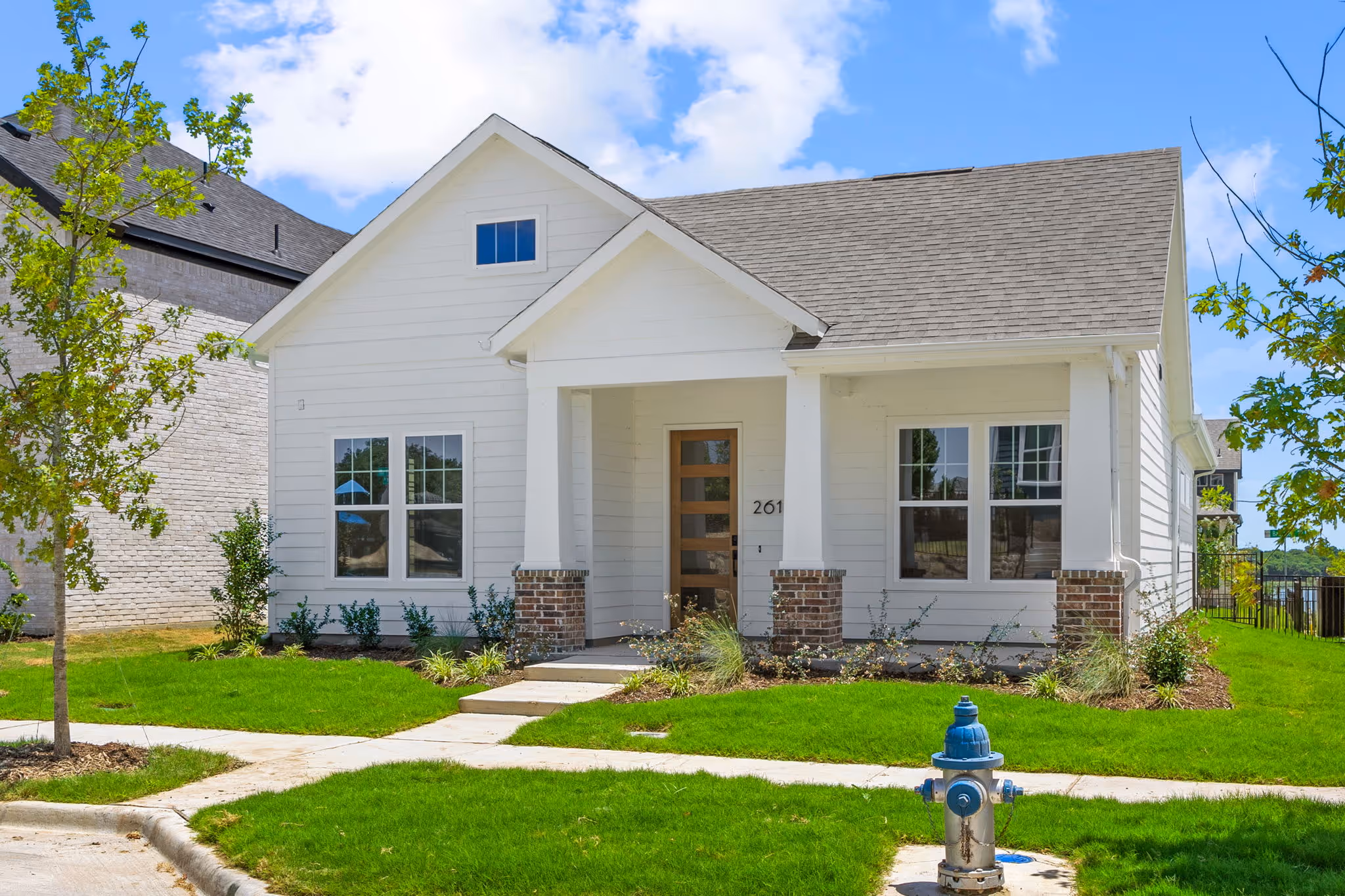 bayhill floorplan one story white house with siding 