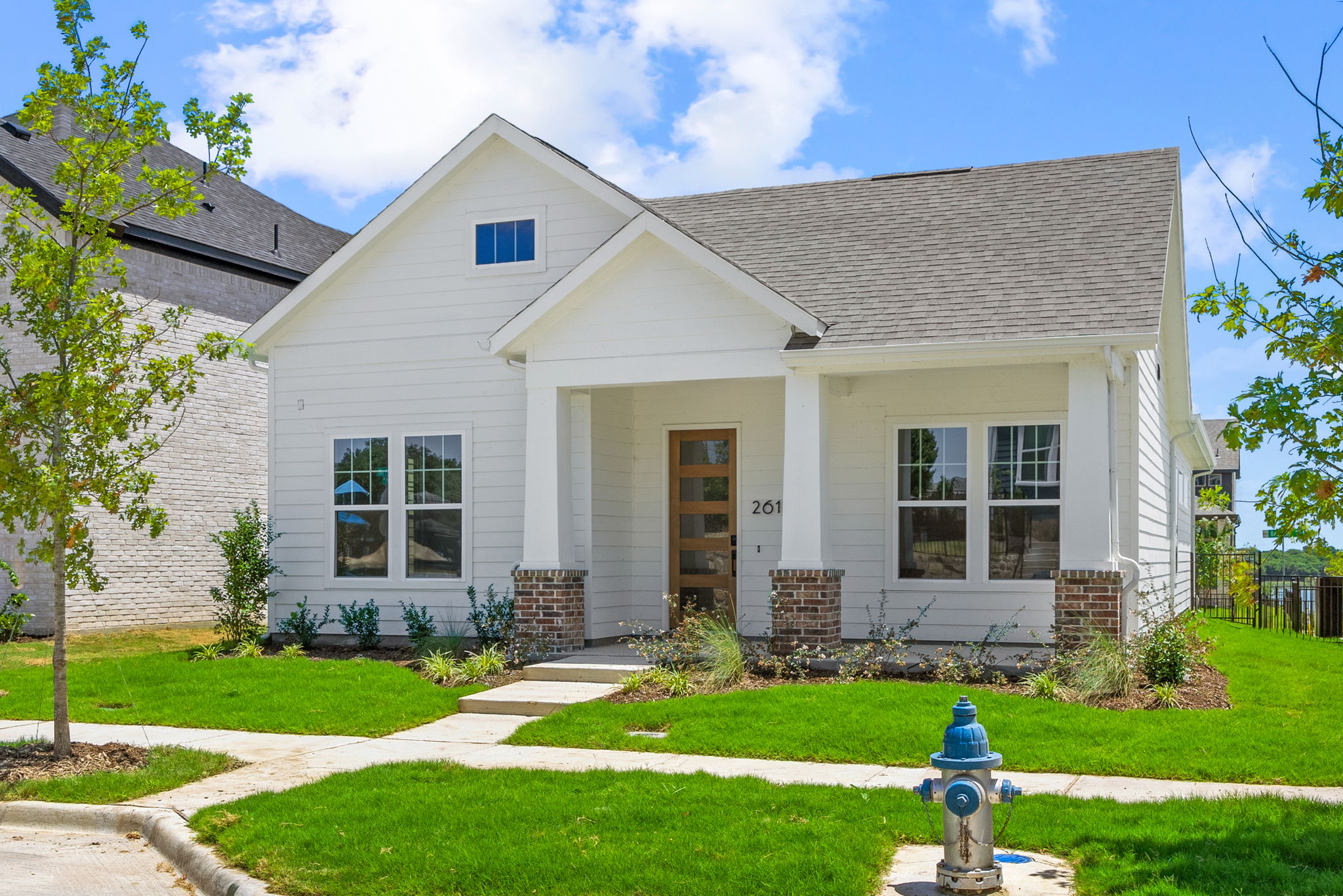 bayhill floorplan one story white house with siding 