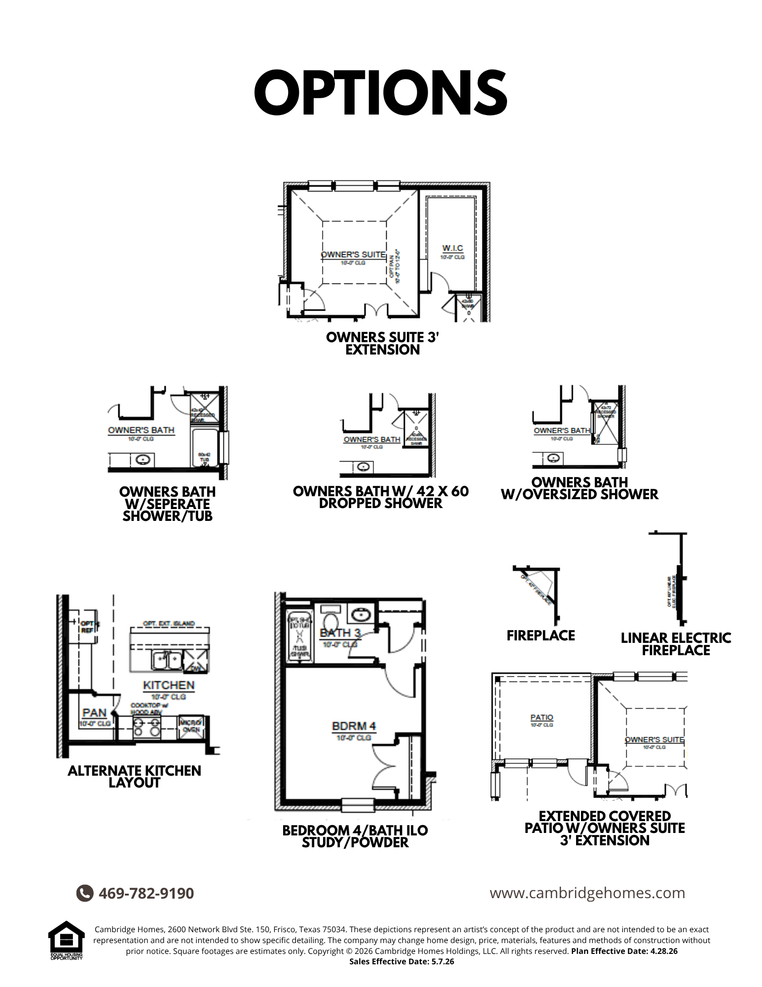 floorplan — options