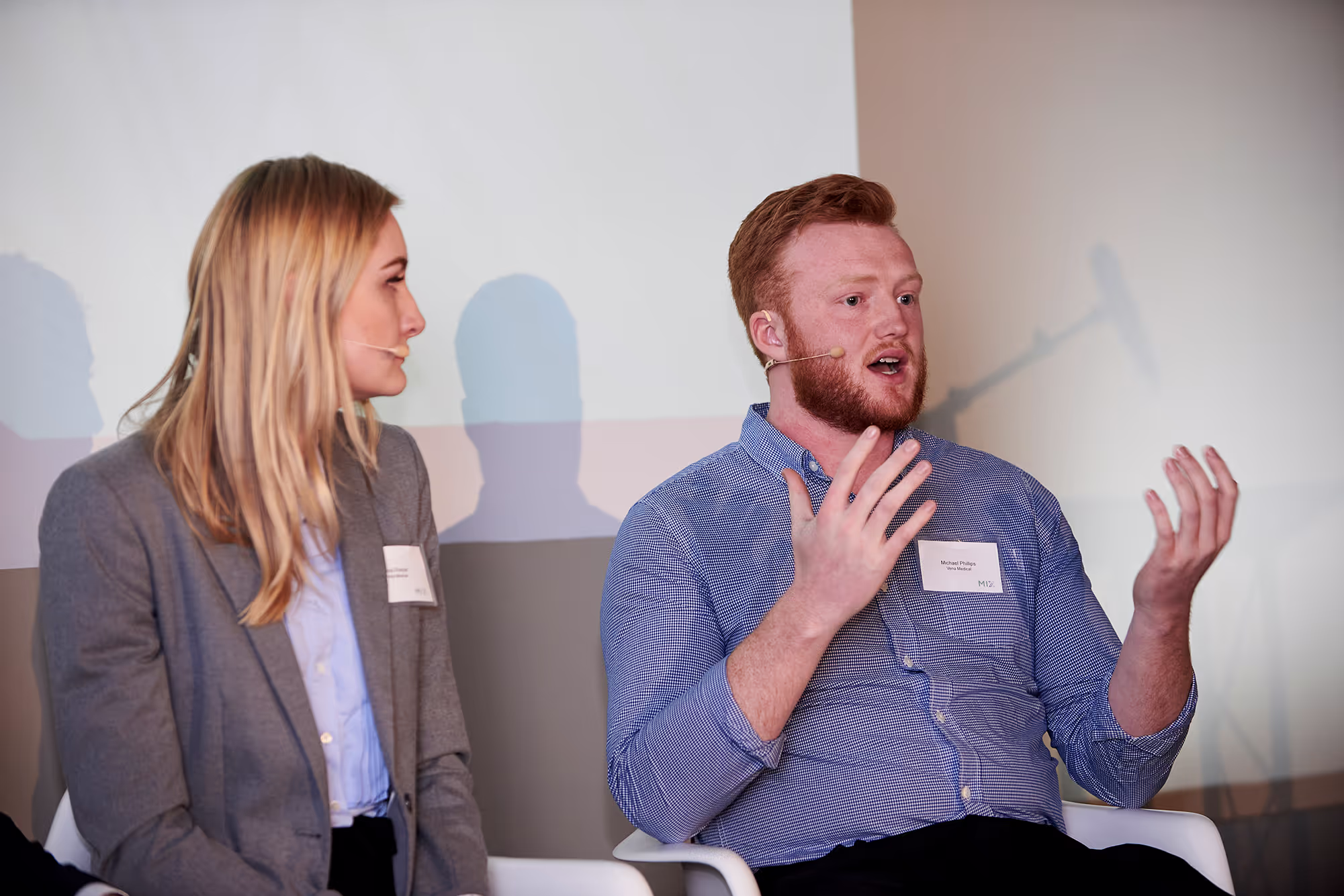 ichael Phillips (right), Vena Medical's Co-Founder speaking at the opening of the Medical Innovation Xchange (MIX)