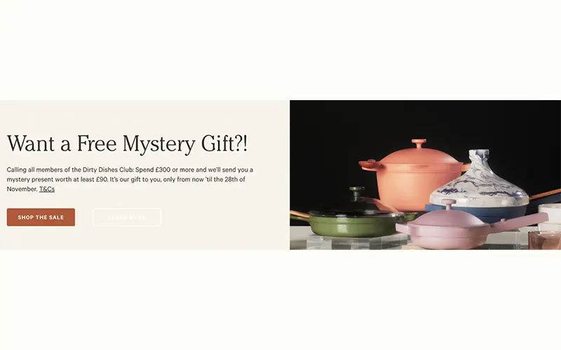 Idea 4: Increase the Average Order Value through a Free Gift with Purchase (GWP)