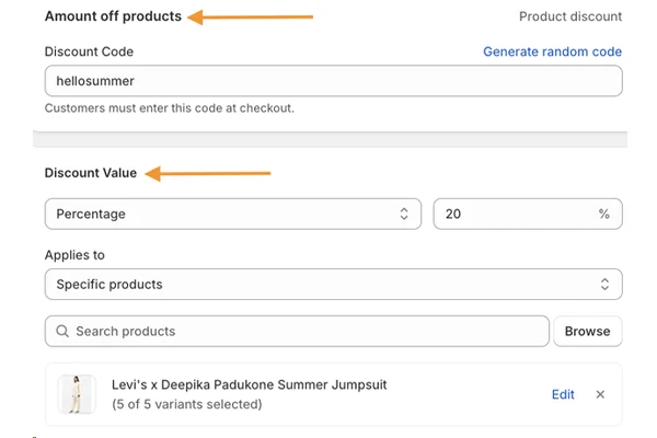 Manual Discount Codes