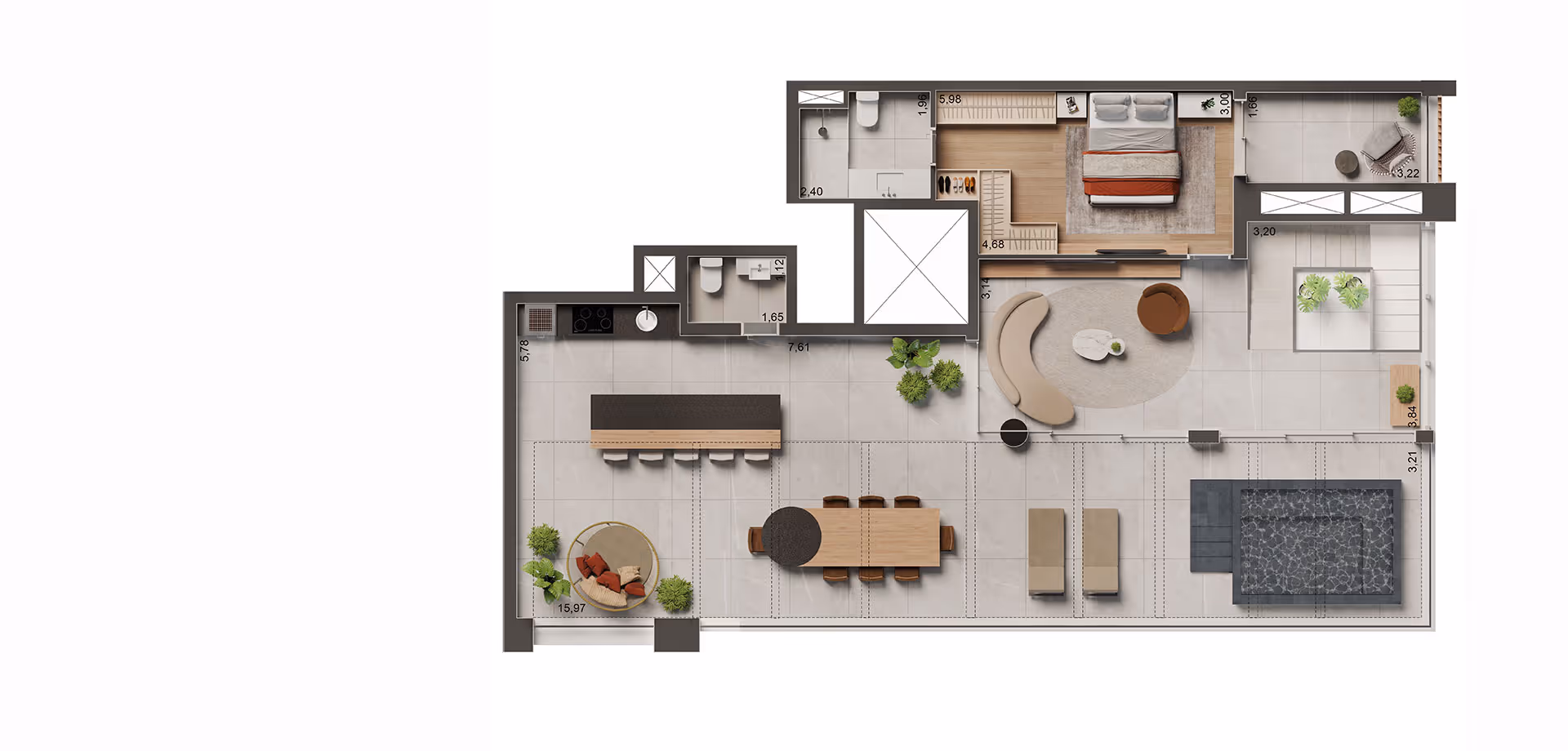 APTO. DE 280 M² 4 SUÍTES
