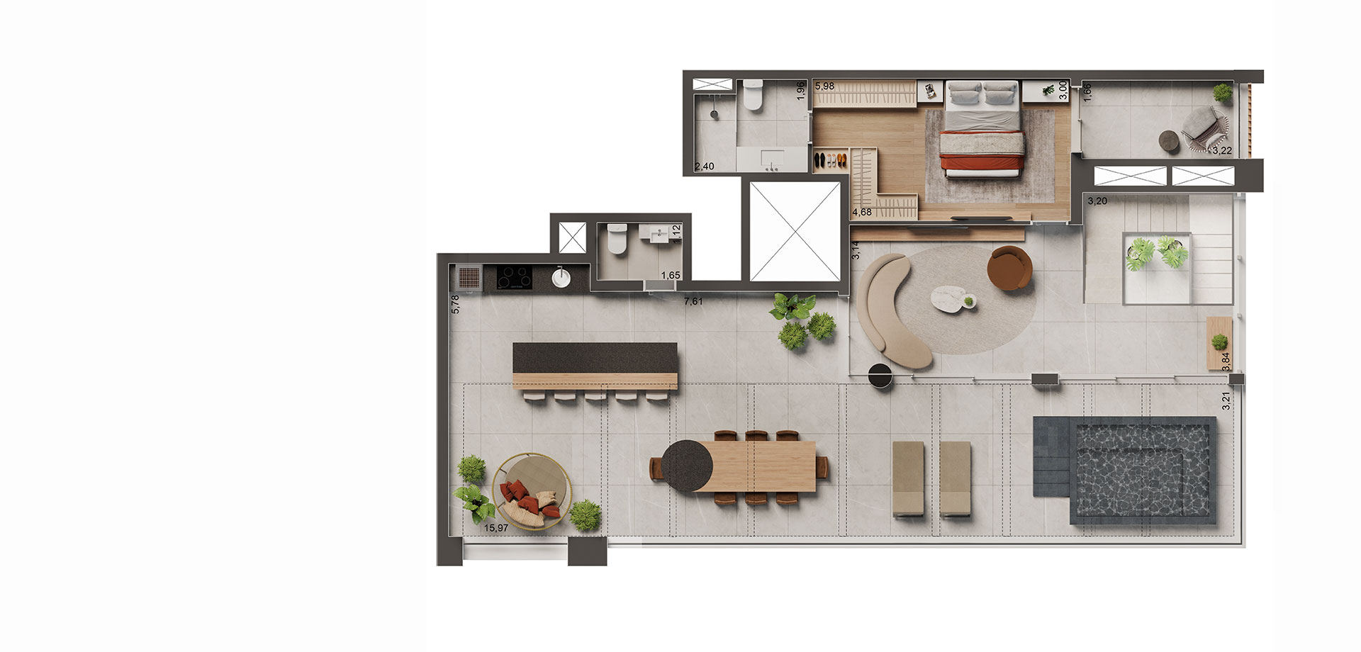 APTO. DE 280 M² 4 SUÍTES