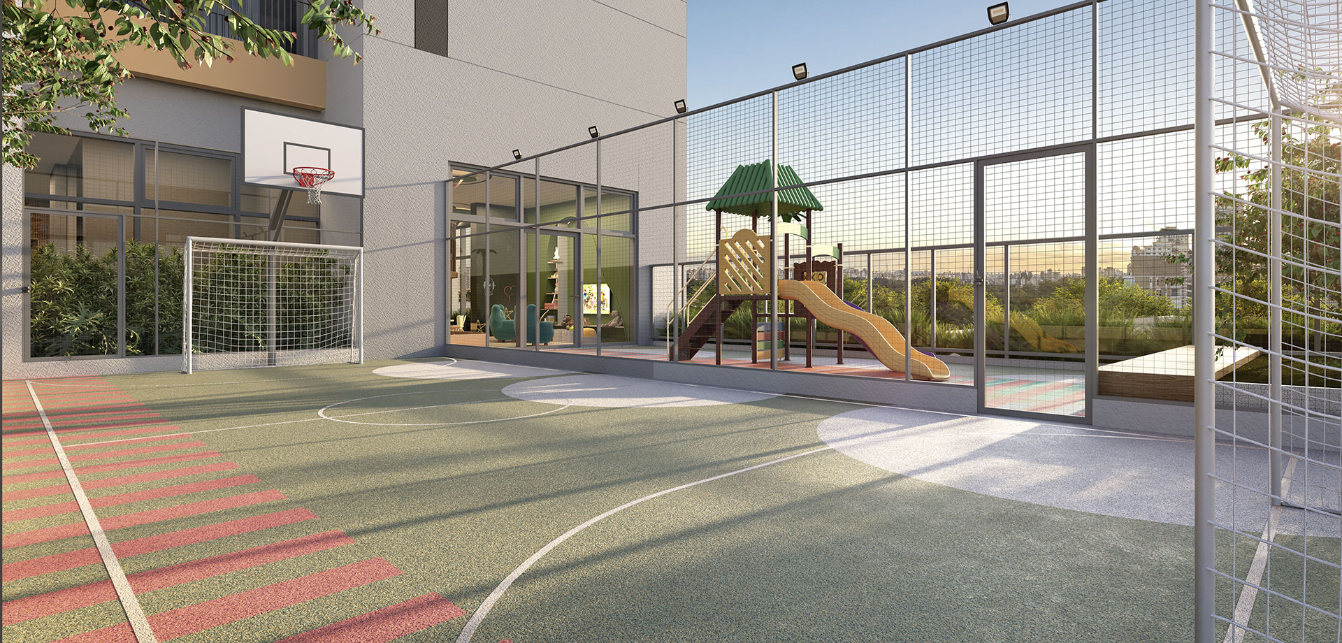 quadra kids e playground