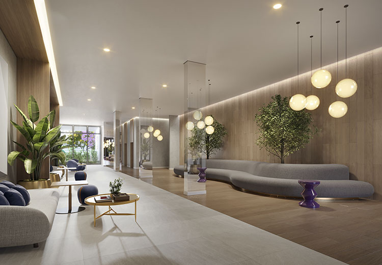 lobby com coworking