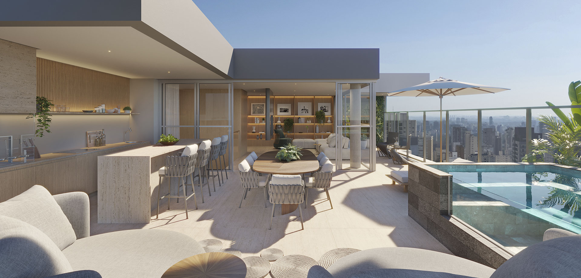 cobertura duplex de 218m²
