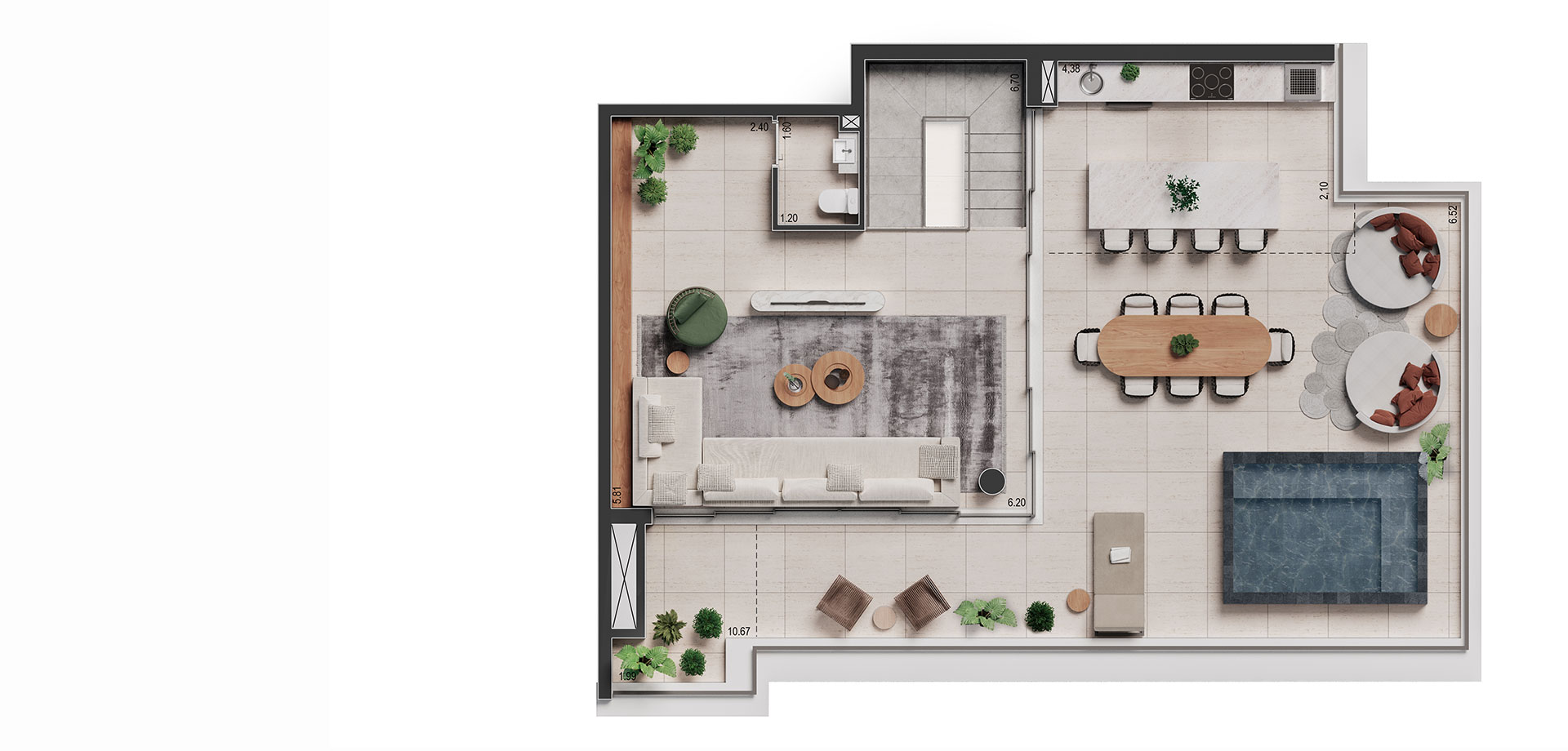 DUPLEX DE 219 M² 3 DORMS. (1 SUÍTE)