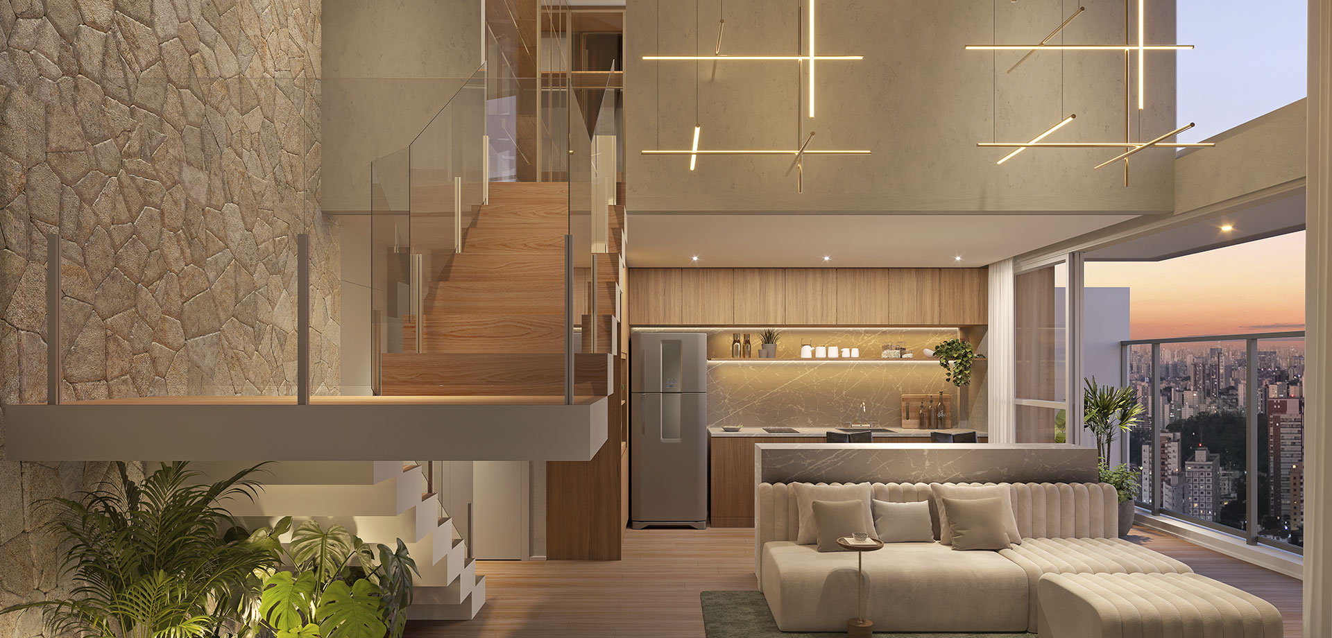 studio duplex de 107m²