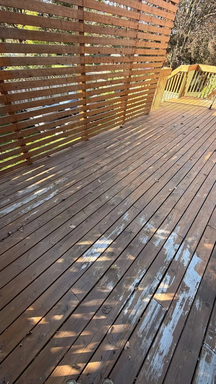 Deck Restoration and Staining in Thornhill: Peeling Stain Sanded Off, Refinished with a Penetrating Oil Stain